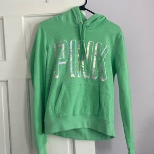 pink hoodie